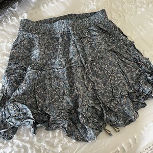 Amazon Light Blue Floral Skirt